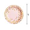 Juego de platos de papel desechables con estampado en caliente de 7 y 9 pulgadas transfronterizos, vajilla con estampado en caliente, plato de papel con punta de onda, plato de papel para decoración de fiestas, comercio exterior