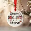 Artesanía Festiva Nuevo Colgante Decorativo Adornos Decoración Árbol de Navidad Colgantes Atmósfera Navidad Redondo 2D Acrílico