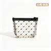 Nueva bolsa de aseo de malla con forma de corazón, bolsa de maquillaje, bolsa de almacenamiento de cosméticos para mujer, bolsa simple de gran capacidad para cuidado de la piel y maquillaje