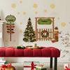 Papai Noel Árvore de Natal Folha de Bordo Decoração Adesivos de Janela Quarto Sala de Estar Parede de Fundo de Janela Decoração de Casa Adesivos de Parede Autoadesivos