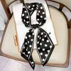 Bufanda de Seda Diagonal Estilo Nuevo Otoño 2026 Versión Coreana Estampada Versátil Bufanda para Cuello Correa para Bolso Diadema Larga para Mujeres
