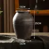 Vaso de Cerâmica Rústico Vintage Feito à Mão, Recipiente para Flores, Pote de Barro para Flores Secas, Cultivo de Flores Hidropônicas, Pote de Terracota Respirável