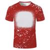 2022 nueva camiseta de manga corta para hombre y mujer con patrón de moda de transferencia térmica 3D personalizado de cuello redondo