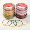 Alambre para Ensartar Perlas Japonesas, Alambre de Acero Chapado en Oro para Collares y Pulseras de Joyería, Accesorios DIY Chapados en Oro de 14K, Alambre Especial para Ensartar Perlas