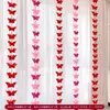 Conjunto de Decoração de Quarto de Casamento para o Quarto Principal dos Noivos, Sala de Estar, Hotel, Casa Nova, Cortinas Longas, Decorações Pendentes com Caractere de Dupla Felicidade, Decorações de Guirlanda