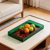 Bandeja Acrílica Personalizada Bandeja para Baño de Hotel Rectangular Bandeja de Almacenamiento para Aromaterapia Procesamiento Caja Transparente
