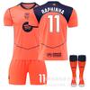 2526 Barcelona Segunda Equipación No. 10 Camiseta Yamal 11 Rafinha Messi Traje de Uniforme de Fútbol 14 Rashford