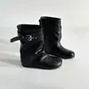 Hebilla de cinturón estilo coreano, botas de moda apiladas para mujer, nuevo modelo de otoño 2026, que aumentan la altura, adelgazantes, de punta redonda, hasta la pantorrilla, botas de moda