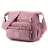Bolsa cruzada práctica para mujer, bolsa de hombro de nailon impermeable, bolso de mano de gran capacidad para mediana edad y personas mayores, en stock