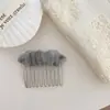 Pente de Cabelo Plissado de Malha Suave e Atmosférico, Acessório de Cabelo de Nicho de Alta Qualidade, Grampo de Cabelo Versátil Perolado para Arrumar Franjas e Fios Soltos