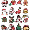 Decoração de Janela de Ano Novo de 2027 Adesivos de Natal Etiquetas de Natal para Decoração de Shopping