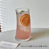 Taza de Estilo Similar de Blogger Creativa para el Hogar Ins Feng Shui Rayas Velero Vidrio Taza de Jugo Café Taza de Té de Frutas