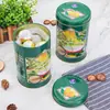 Latas Redondas Selladas para Té Pu'Er y Mandarinas Verdes Pequeñas, Latas Metálicas de Grado Alimenticio, Personalización OEM