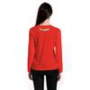 Amazon Moda Otoño e Invierno Europea y Americana Camiseta Personalizada Jersey Ropa Navideña para Mujer Sstk001