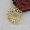 Accesorios de Joyería de Cobre que Conservan el Color Hechos a Mano DIY Colgante Colgante Chapado 19*25*6mm Horquilla Corona para el Cabello Estilo Antiguo B2871