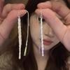 2025 Nuevos Pendientes Populares de Plata Pendientes de Aro Liso para Mujer Lujo Niche Accesible de Alta Gama Pendientes de Aro Grandes Elegantes