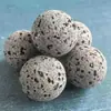 Bola de roca volcánica gris para entrenamiento de fuerza de agarre de mano 5 cm Material filtrante decorativo bola de piedra volcánica porosa para aromaterapia