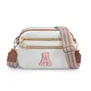 En Stock Transfronterizo Más Vendido Moda Cuadros Europea y Americana Bolso de Hombro Antirrobo con Doble Cremallera, Bolso Cruzado, Bolso Pequeño Cuadrado de PU