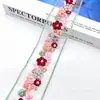 Nuevo encaje de bordado étnico lentejuela dorada código de barras ropa china bordado de malla 5CM de ancho