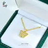 Novo Estilo Chinês Antigo Filigrana de Ouro Esculpido Diamante Borboleta Colar Cobre Banhado a Ouro Exquisito Moda Corrente de Clavícula Atacado