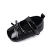 Sapatos de Bebê Novos de Outono e Primavera com Solado Macio, Laser Brilhante, Cor Sólida, Laço, Sapatos de Princesa BHX3060