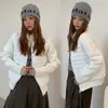 Colección nueva de invierno 2026: chaquetas acolchadas de algodón, modernas y versátiles, con mangas de punto sencillas, diseño de algodón acanalado y abrigo cálido estilo coreano