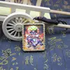 Tangka pintado a mano por el Maestro Personaje Wenchang Colgante Gongming Tangka Colgante con Pintura Dorada de Guan Er Ye Guan Yu Tangka para Hombres y Mujeres