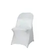 Venta Caliente Al por Mayor Varios Colores Universal Hotel Boda Salón de Banquetes Uso Elástico Plegable Silla Cubierta para Silla