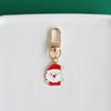 Lindo llavero navideño con forma de copo de nieve y árbol de Navidad, colgante para Airpods, bolsa de regalo de Año Nuevo, accesorios.