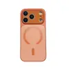 Capa de Celular iPhone 17 Pro Max Aplicável em Fronteiras com Película para Lente, Capa Protetora Simples Magnética Color-Blocking Apple 16