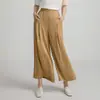Pantalones Falda Sueltos de Seda de Cobre Amoniacal Pesada Novedad Primavera y Verano 2024 Pantalones Cortos Pantalones Casuales de Pierna Ancha Sueltos Talla Grande