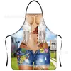 Venta al por mayor de delantales de comercio electrónico de comercio exterior transfronterizo, delantales impermeables creativos para barbacoa, fabricante mayorista de delantales 3D peculiares y únicos