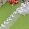 Estoque pronto renda bordada floral de malha de poliéster fresco Lolita roupa de boneca fantasia cortina decoração acabamento de renda