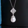 Accesorios DIY Plata de Ley S925 Marco de Colgante de Perla Oculta Vintage Encaje Hueco Colgante Accesorio de Marco de Plata 9-12