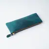 Nova Capa Protetora de Couro de Vaca de Primeira Camada para Caneta Estojo de Couro para Caneta Business Feito à Mão Couro Genuíno Capa para Lápis Caneta Bolsa Simples para Armazenamento de Caneta