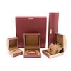 Caja de almacenamiento creativa con forma de arco de microfibra PU para joyas, placa de identificación, anillo de diamante, caja para anillos, caja para collares en stock