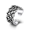 S925 Sterling Silver Plated Mulheres Na Moda Distintivo Moda Jóias Anel Retro Thai Silver Curse Carta Anel