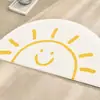 Procesamiento Alfombra de Cachemir Personalizada Transfronteriza Girasol Alfombra Margarita Sala de Estar Sofá Dormitorio Alfombrilla de Baño