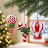 Decoraciones Navideñas Populares de Amazon, Adornos para Árbol de Navidad, Papá Noel de Resina, Muñeco de Nieve Navideño, Adornos de Comercio Exterior al por Mayor