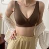 Oferta Especial Sujetador Sexy de Malla sin Costuras con Escote Profundo en V, Levanta Busto, Inalámbrico, con Sensación de Lujo Ligero, Copa Fina, Diseño Simple Hueco para Mujeres