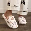Pantuflas de algodón Baotou para mujer comercio exterior transfronterizo otoño e invierno explosiones piso lana felpa TEMU Amazon pantuflas de algodón niñas