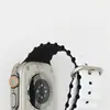Correa marina para Apple Watch Ultra 8.ª generación, nueva correa de silicona de 49 mm con doble anilla.