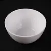Conjunto de Louça de Melamina com Rosca Côncavo-Convexo Prato Branco Tigela de Arroz Tigela de Sopa Logo Louça Imitando Porcelana