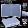 Caja de Almacenamiento de PP Extra Grande de 40 cm de Largo Caja de Almacenamiento de Mantel de Papel de Dibujo Personalizado Caja de Herramientas Transparente Larga