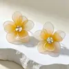 Pendientes, tachuelas, pendientes florales, pendientes de venta caliente transfronterizos, lujo ligero, sensación de alta gama, pendientes exagerados, pendientes para mujer, tachuelas para mujer