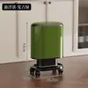 Papelera alta con ruedas para uso en la cocina del hogar, gran capacidad, móvil, lujo ligero, no es necesario agacharse, papelera con tapa