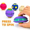 Giroscópio Bola Press-E-Gire Personalizado Impresso em 3D, Bola Anti-Estresse Press-E-Gire, Bola Anti-Estresse Giroscópio de Ponta do Dedo