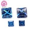 5A cuadrado 29# azul zafiro claro 30# zafiro azul circonita 3*3mm-10*10mm gema de color CZ piedra desnuda