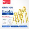 [Personalizado] Nova escada de escalada elétrica padrão de 3 m, escada dobrável, escada espinha de peixe de FRP de 5 m, escada espinha de peixe com isolamento elétrico