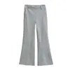 Estilo Relaxado e Confortável, Calça Flare Casual Forrada com Fleece, Estilo Outono e Inverno, Caimento Solto, Emagrecimento, Calça de Moletom Comprida